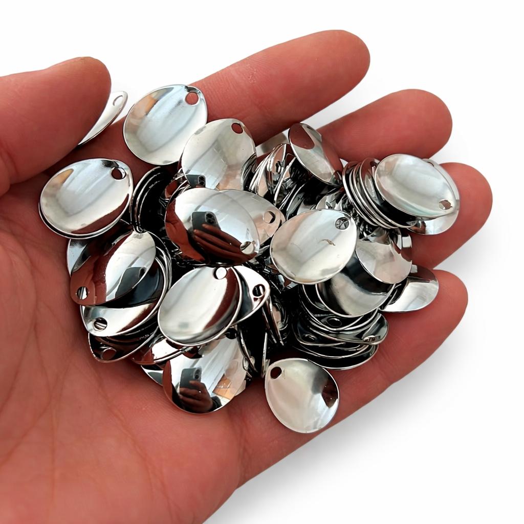 Spinner Blätter Ersatzblätter Spinnerbau Gold / Silber Blätter Blades Lockblatt