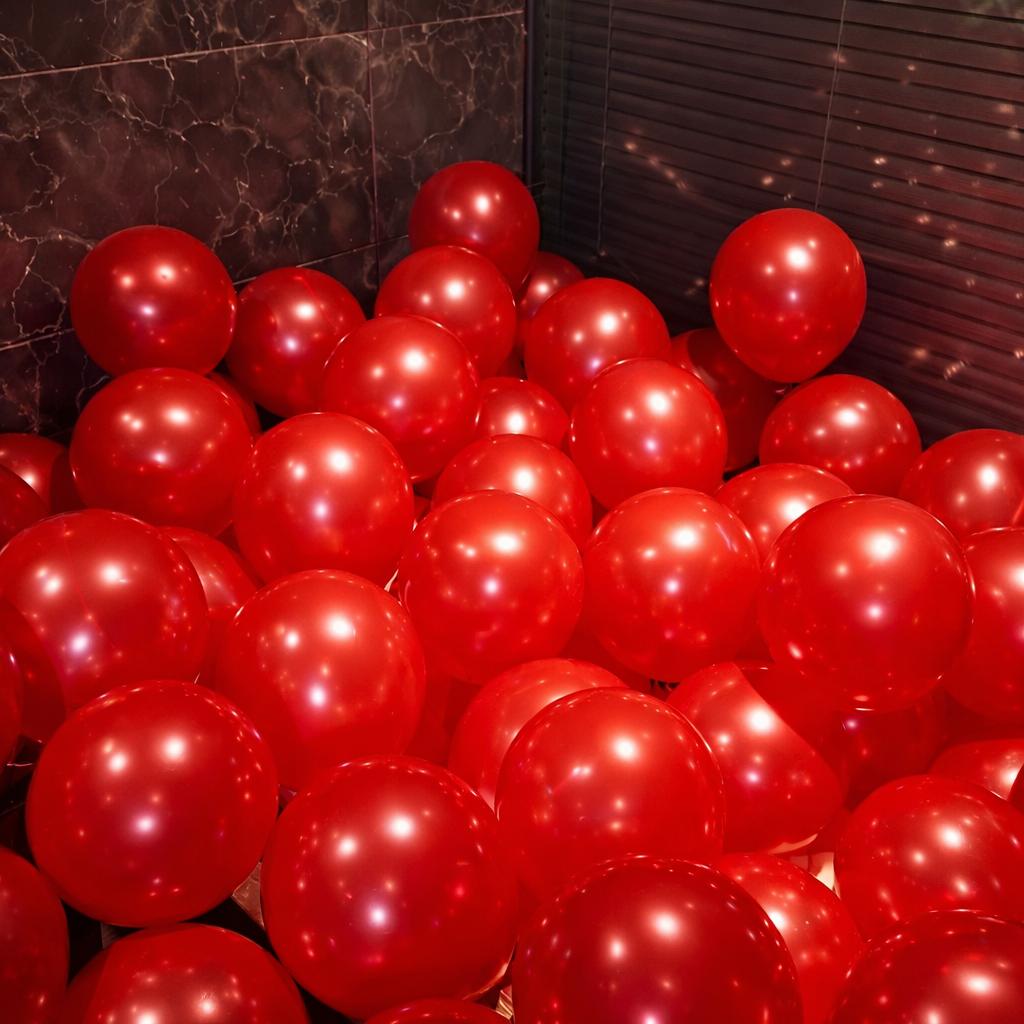 Luftballon Set 100 Stück Party Luftballons Helium geeignet Naturlatex Ballons