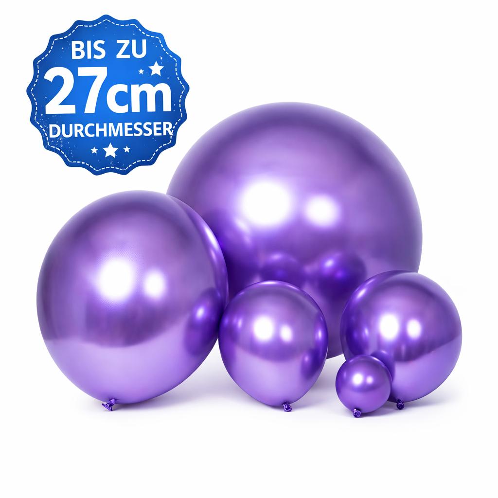 Luftballon Set 100 Stück Party Luftballons Helium geeignet Naturlatex Ballons