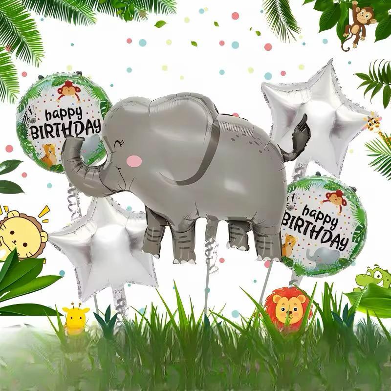 Dschungel Ballon Set Tierballons Kindergeburtstag Safari Party Deko Luftballons