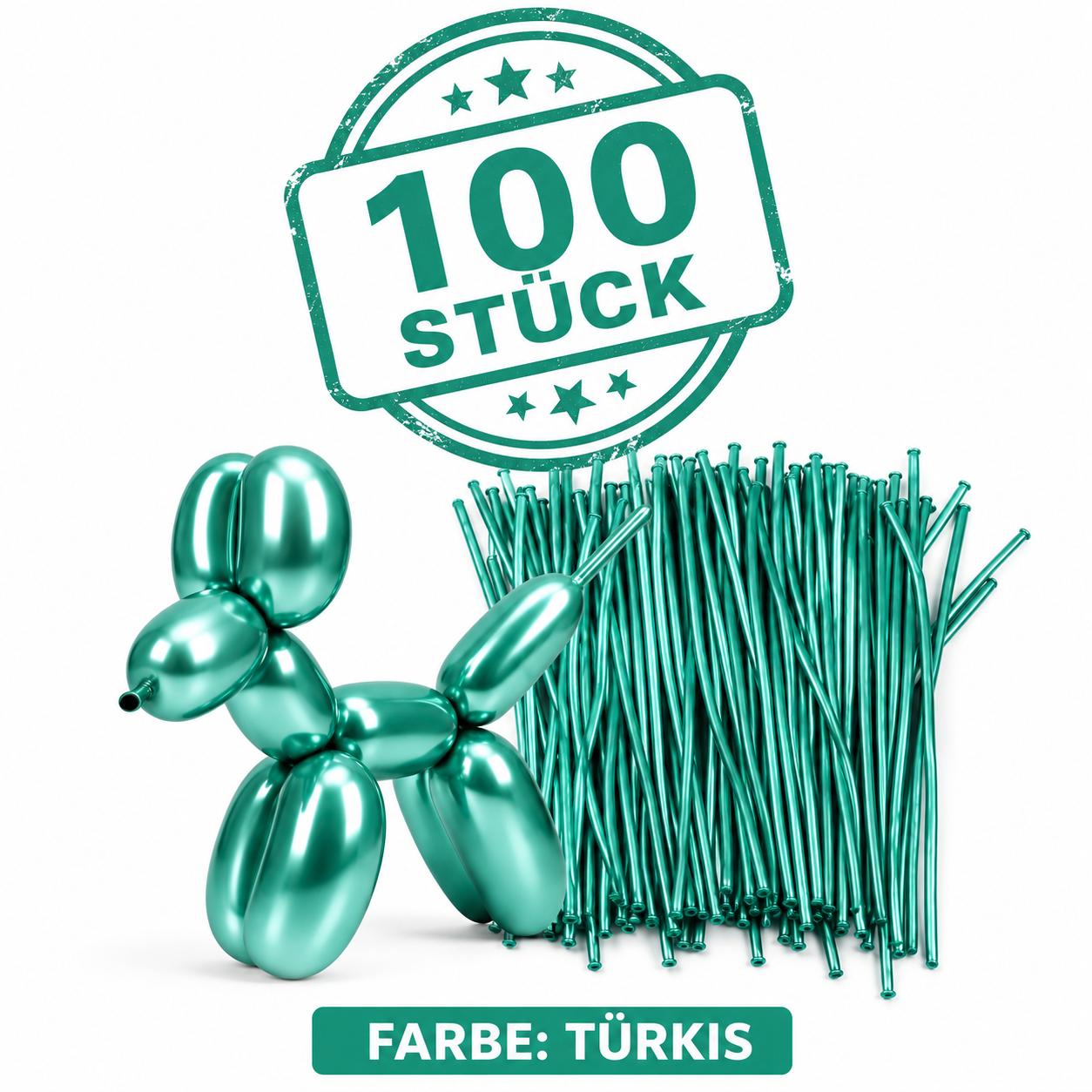 100x Modellierballons Metallic Ballonmodellage XXL Luftballons Ballontiere & co