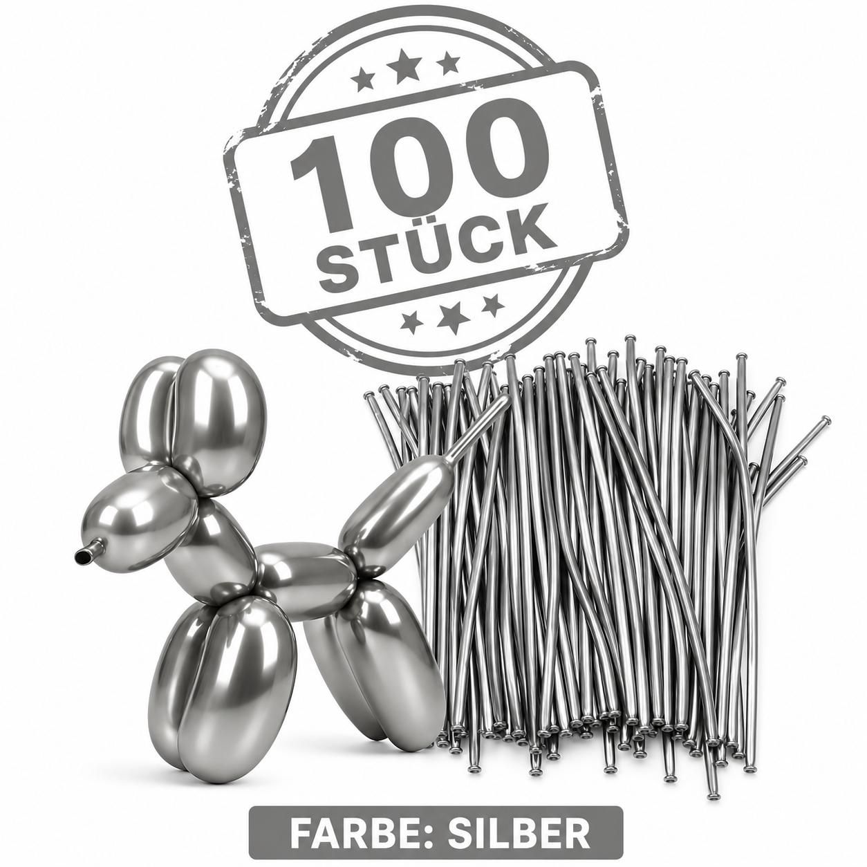 100x Modellierballons Metallic Ballonmodellage XXL Luftballons Ballontiere & co