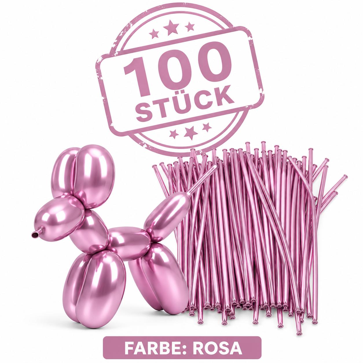 100x Modellierballons Metallic Ballonmodellage XXL Luftballons Ballontiere & co