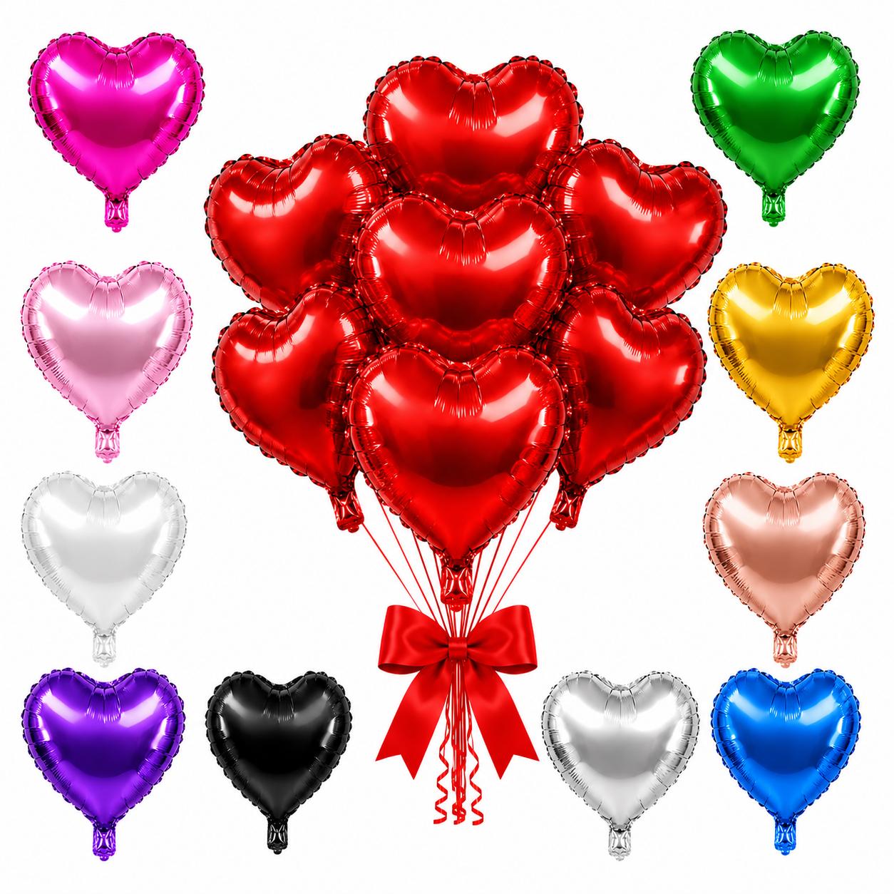 Luftballon Herzen 45 cm Luftballons Herz Helium Ballon Folienballon Deko Party