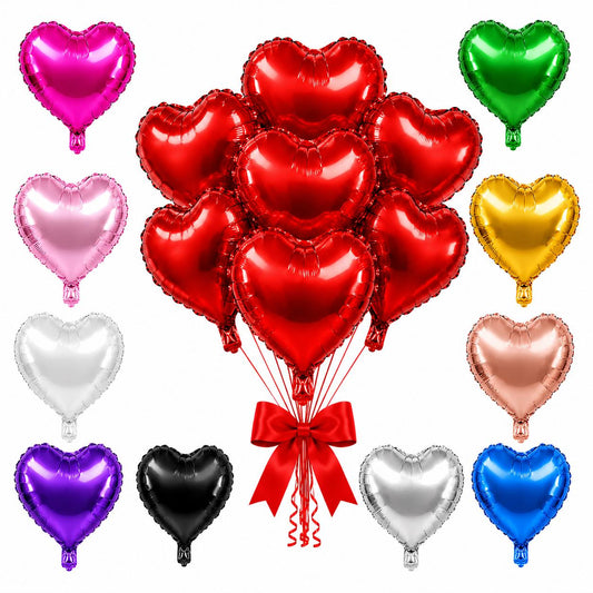 Luftballon Herzen 45 cm Luftballons Herz Helium Ballon Folienballon Deko Party