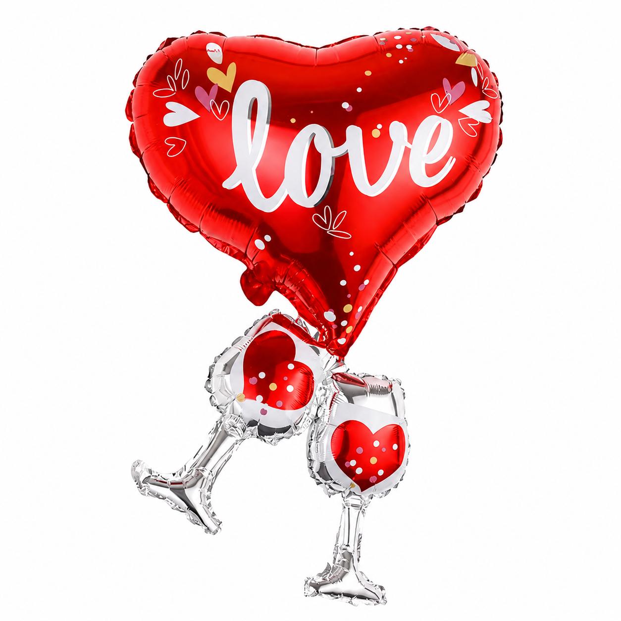 XXL Love Herz Folienballon Rot Valentinstag Hochzeit Jahrestag Deko Luftballons