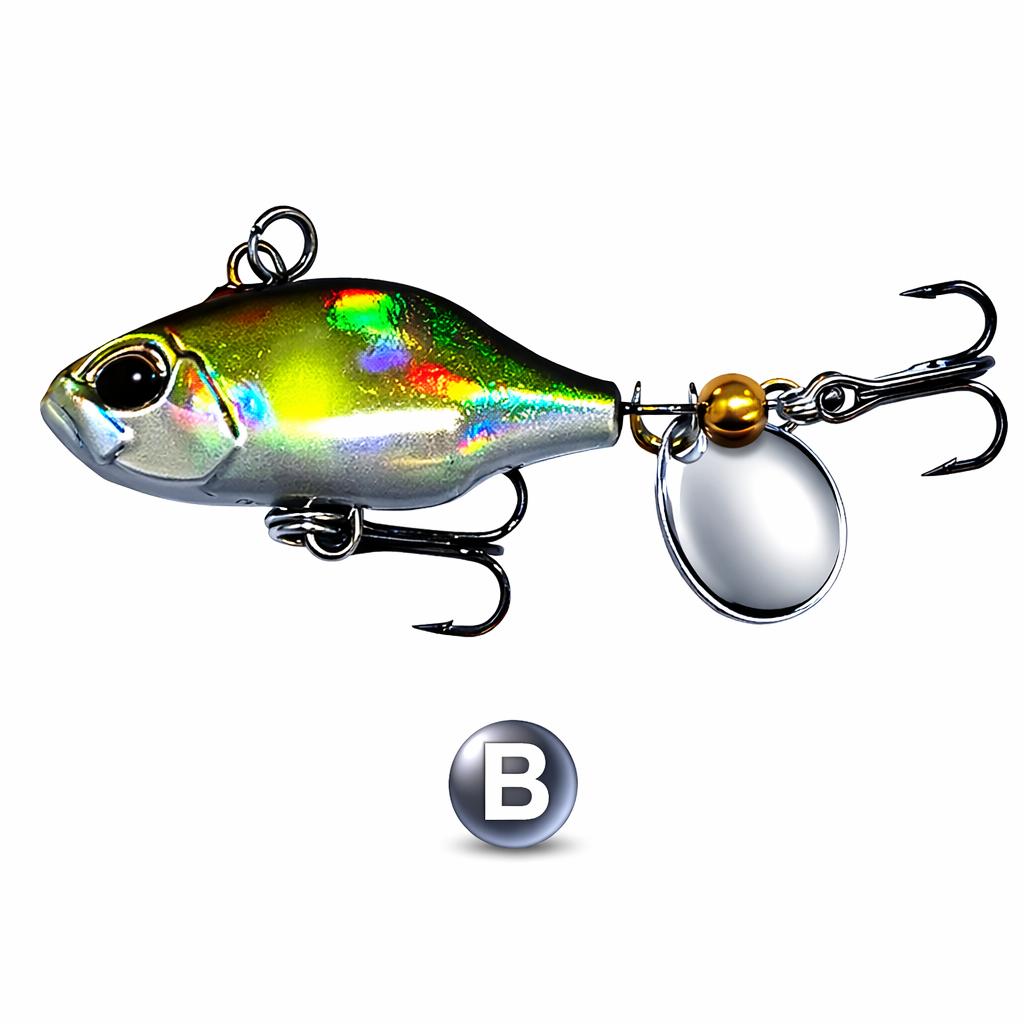 Jig Spinner Set Original Bleikopfspinner Blinker mit rotierendem Spinnerblatt