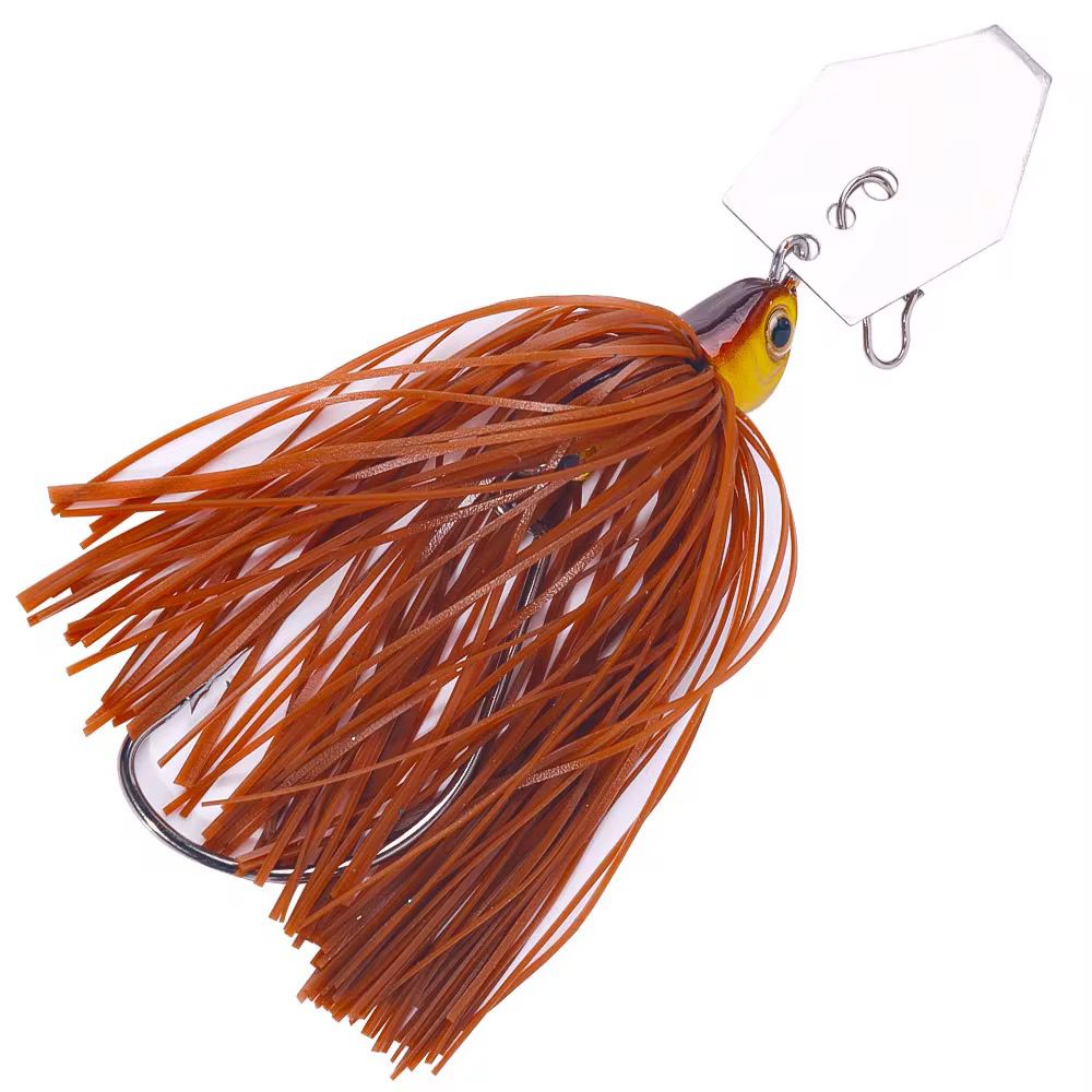 Chatterbait 12 g Bladed Jig Spinnerbait Angelköder mit Offsethaken & Gummi skirt