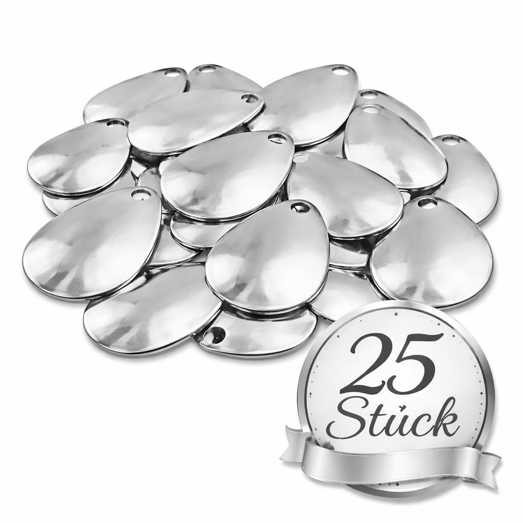 Spinner Blätter Ersatzblätter Spinnerbau Gold / Silber Blätter Blades Lockblatt