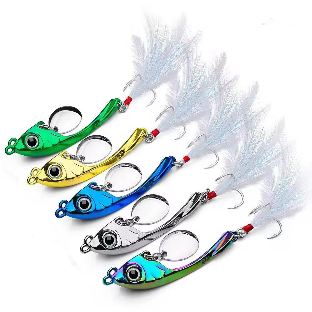 Jig Spinner Blinker Spin Tail Angelköder für Barsch Hecht & co