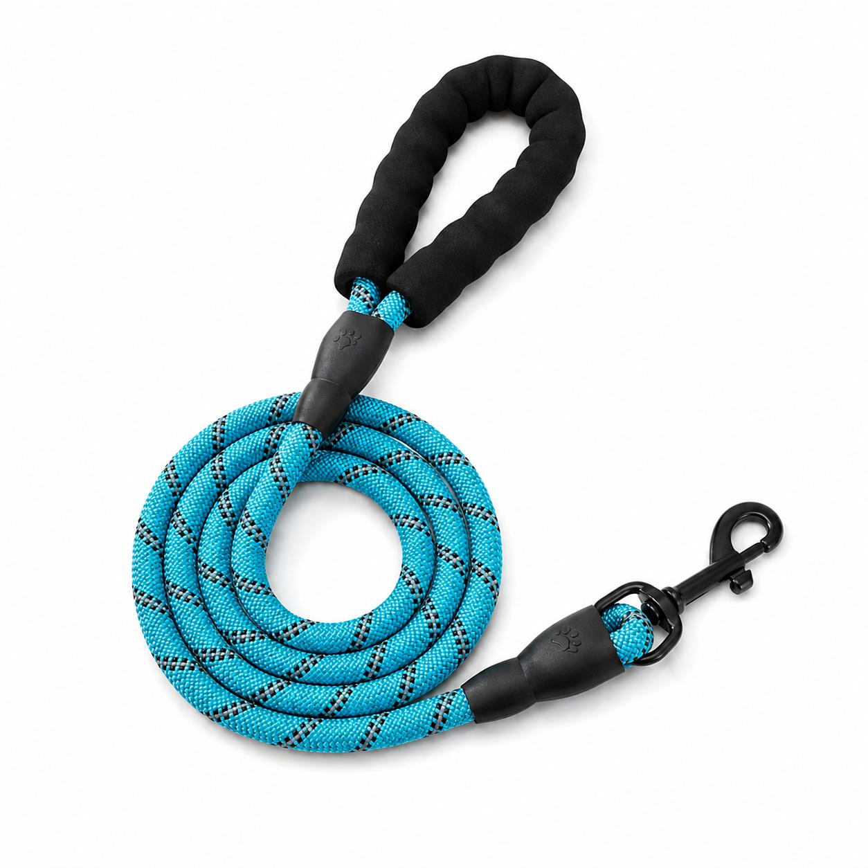 Hundeleine 2m Reflektierende Seilleine Softgriff & Karabiner Robuste Hunde Leine