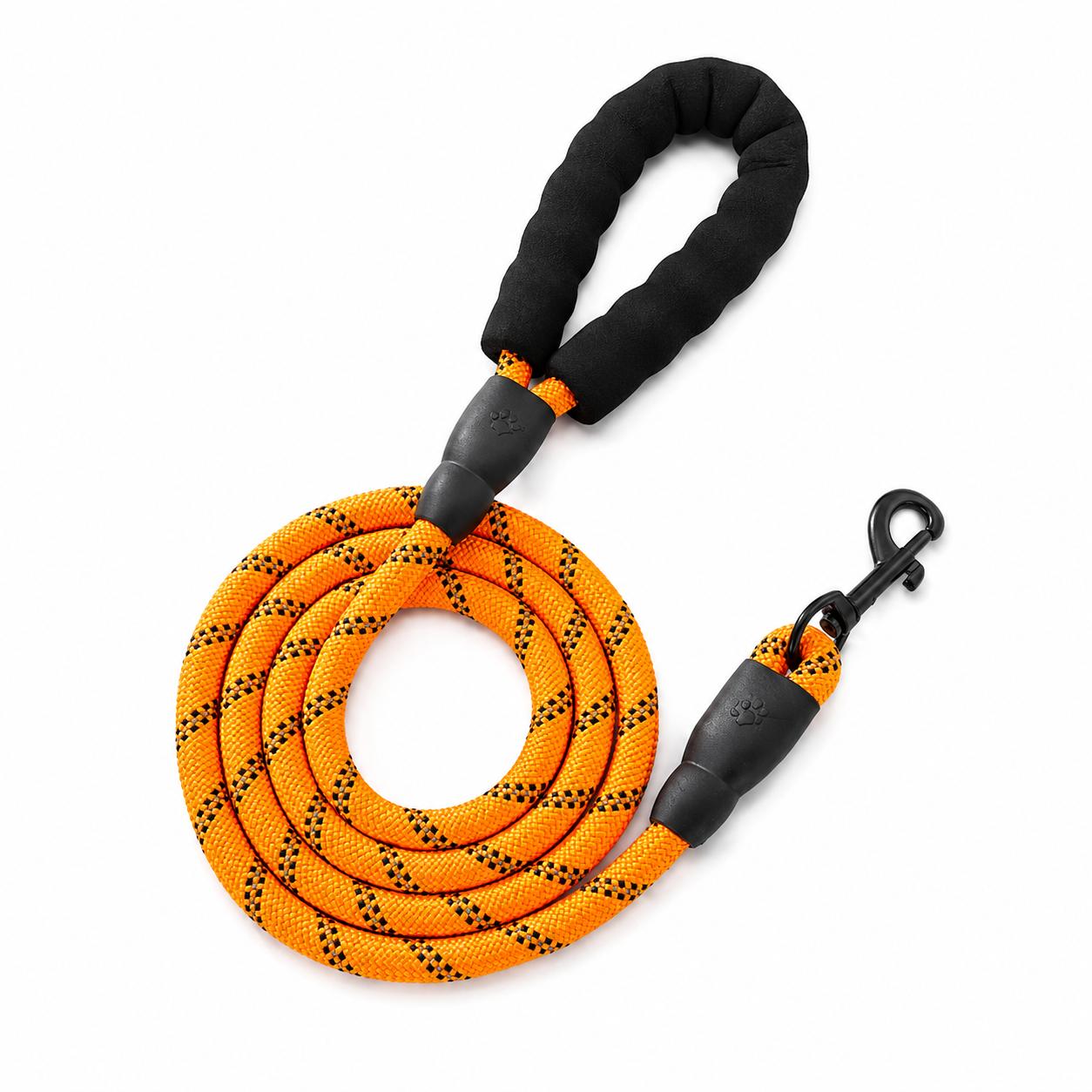 Hundeleine 2m Reflektierende Seilleine Softgriff & Karabiner Robuste Hunde Leine