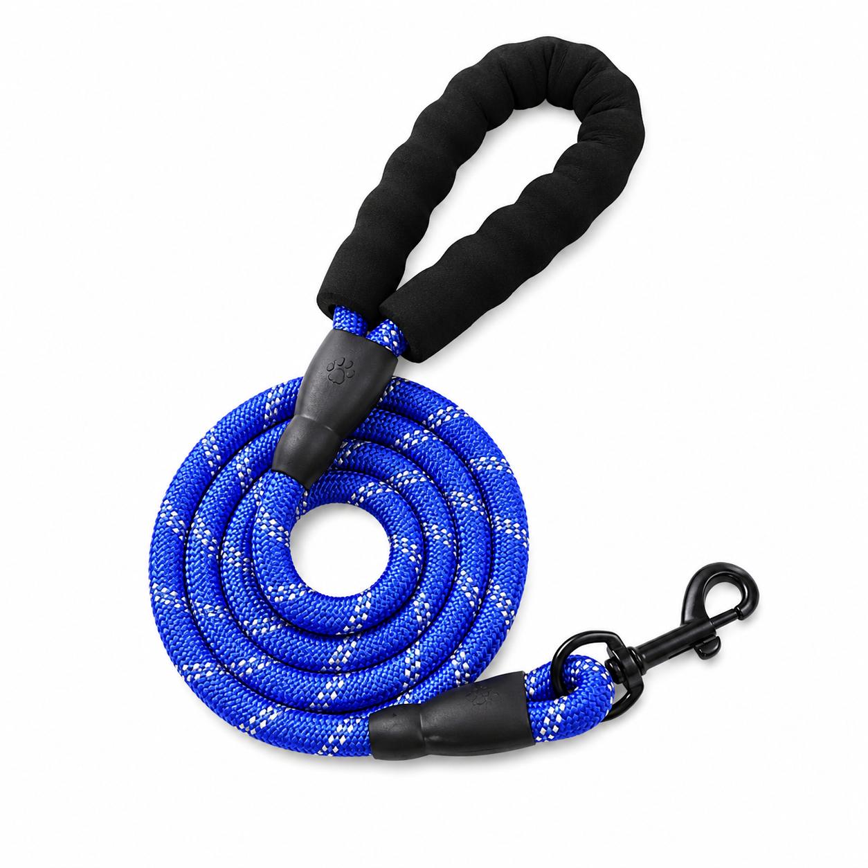 Hundeleine 2m Reflektierende Seilleine Softgriff & Karabiner Robuste Hunde Leine