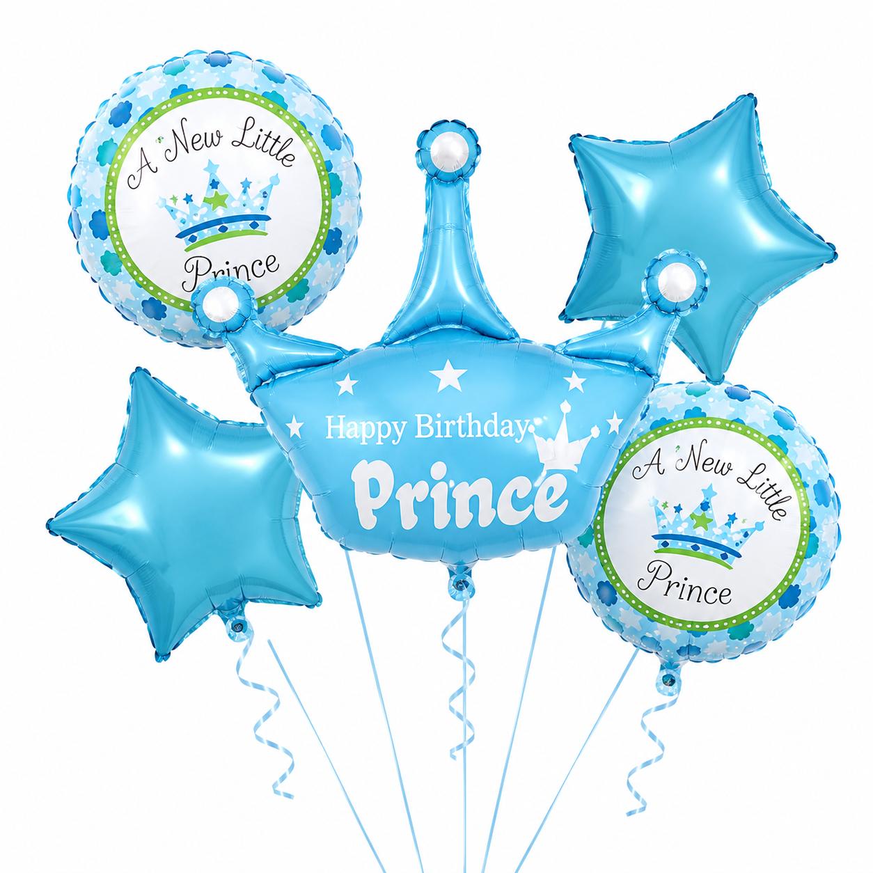 Prinz Prinzessin Party Ballons Prince Princess Folienballons Girl or Boy Set