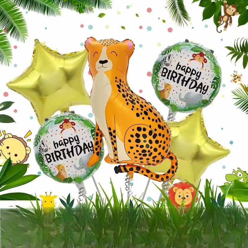 Dschungel Ballon Set Tierballons Kindergeburtstag Safari Party Deko Luftballons