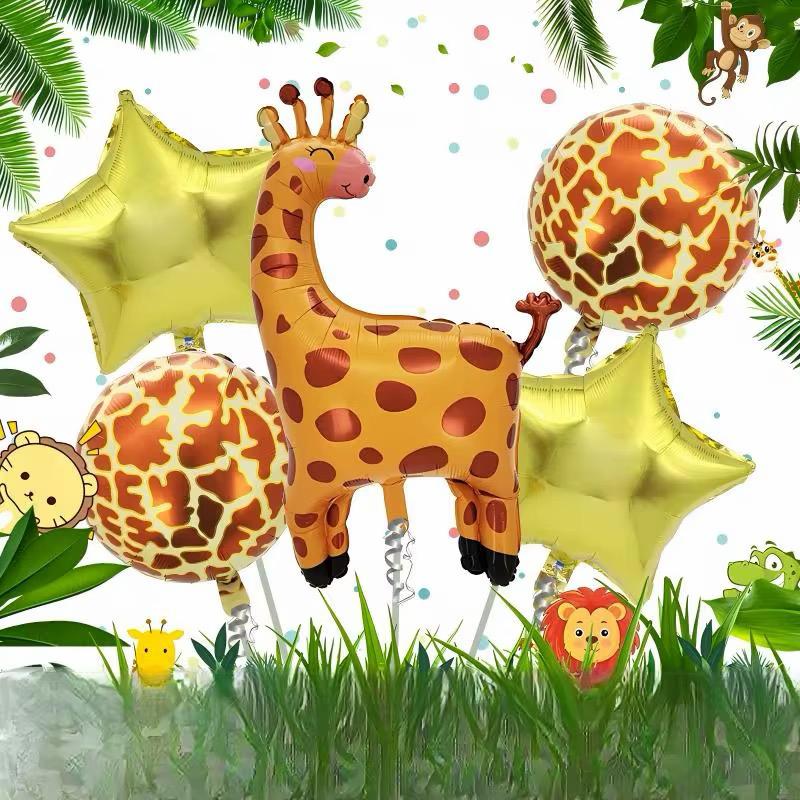 Dschungel Ballon Set Tierballons Kindergeburtstag Safari Party Deko Luftballons
