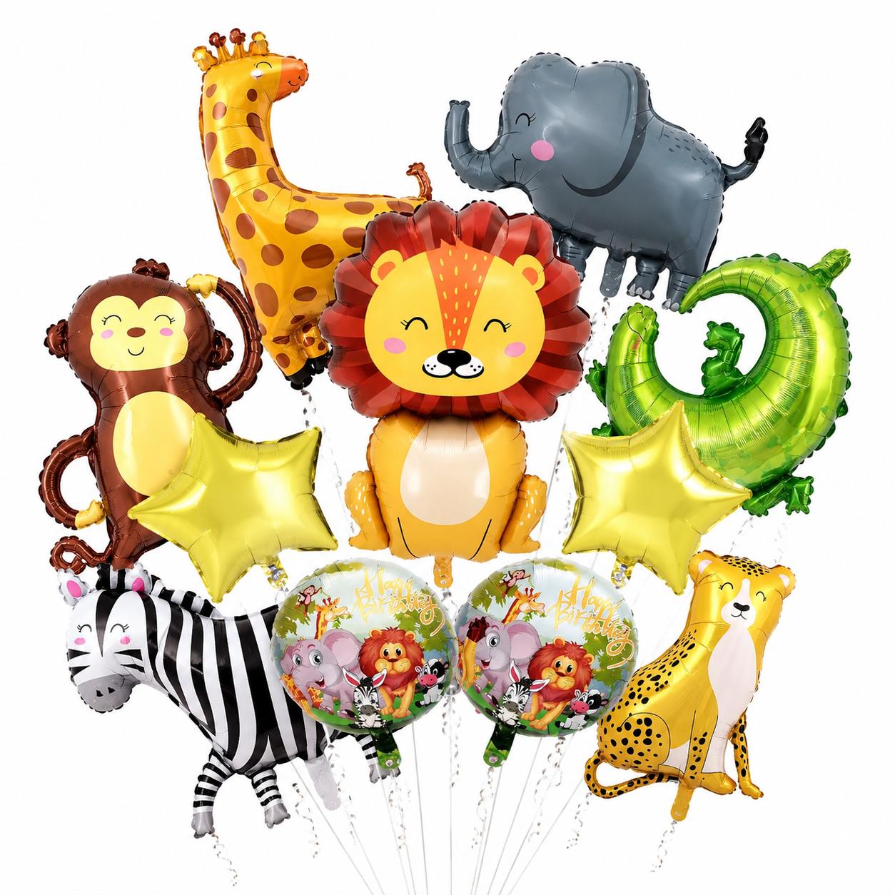Dschungel Ballon Set Tierballons Kindergeburtstag Safari Party Deko Luftballons