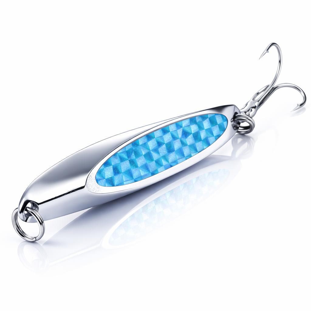 Blinker 21g Spoon Köder - Metall Angelköder - Raubfisch Angeln - 5er Set mit Box