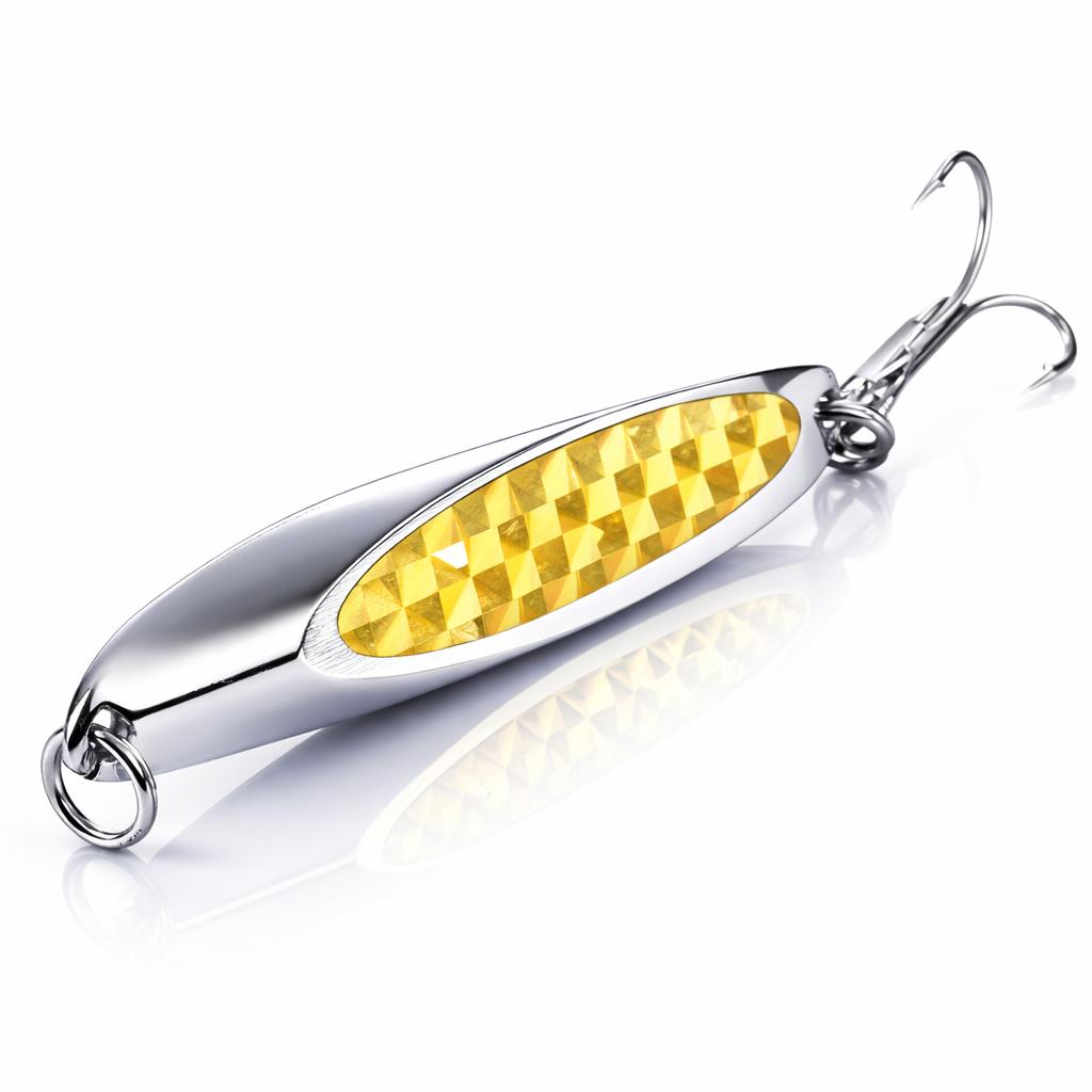 Blinker 21g Spoon Köder - Metall Angelköder - Raubfisch Angeln - 5er Set mit Box