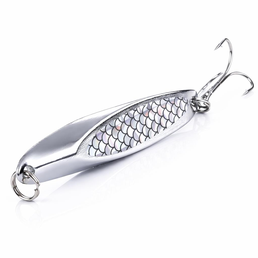 Blinker 21g Spoon Köder - Metall Angelköder - Raubfisch Angeln - 5er Set mit Box