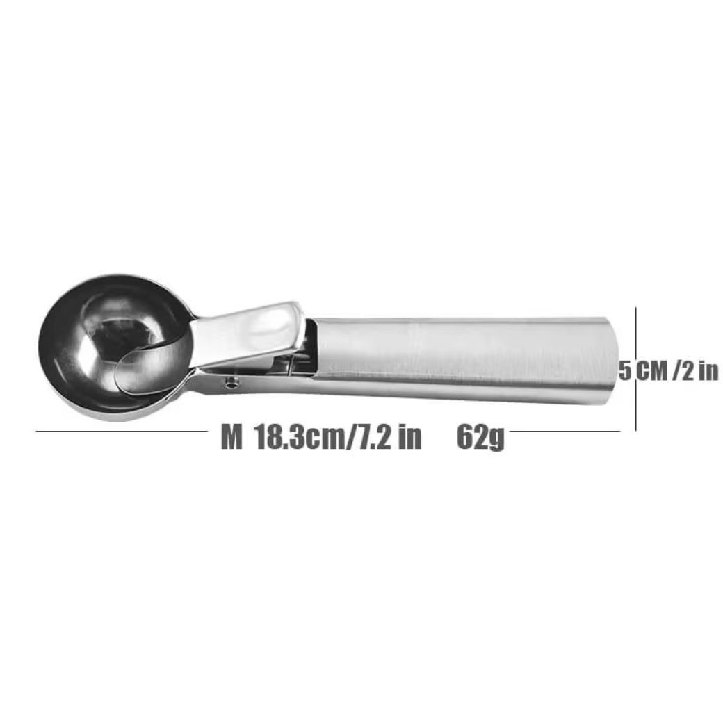 Edelstahl Eisportionierer 3er Set S/M/L Kugelformer Eis Löffel Küchenutensilien