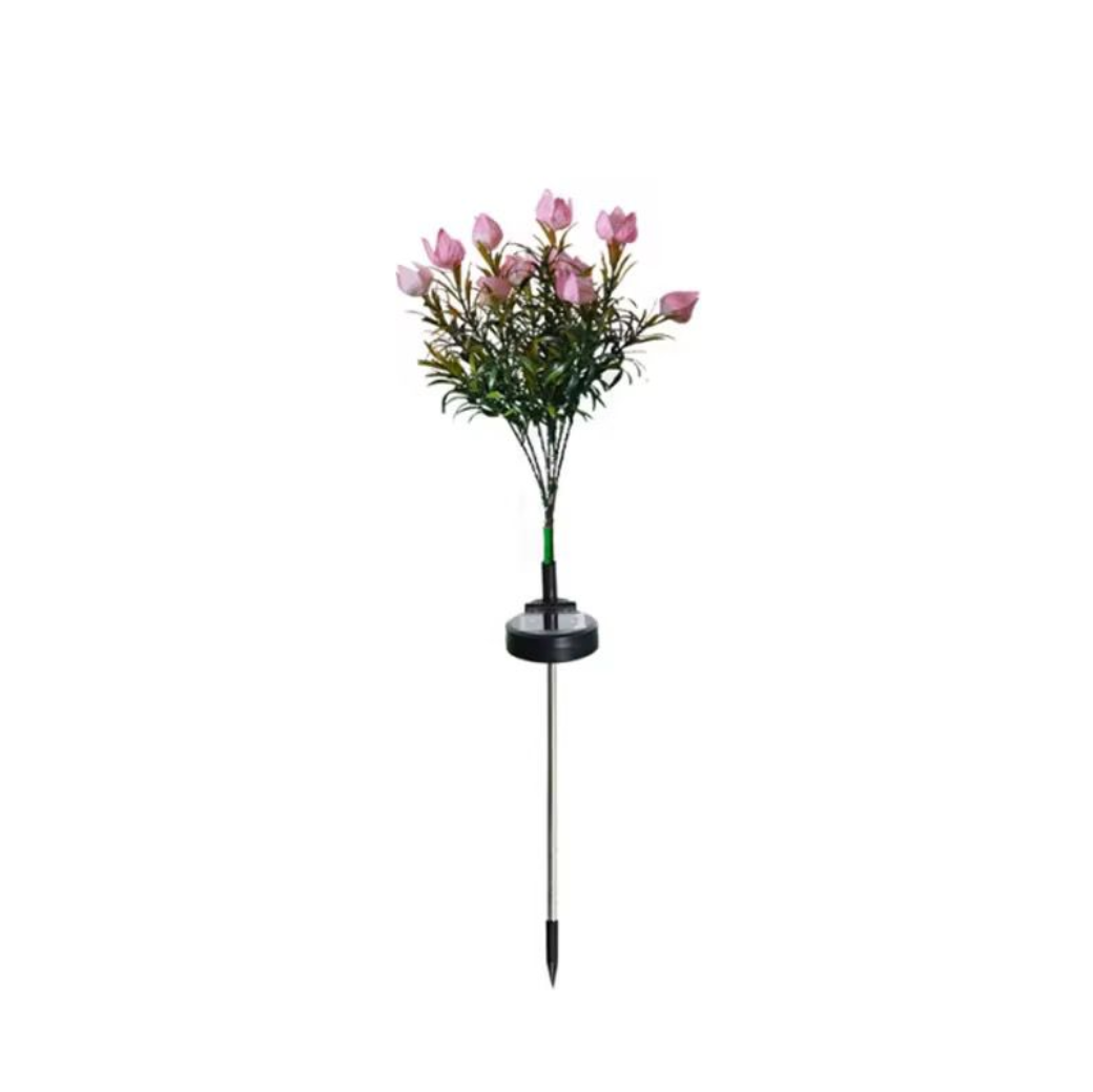 LED Solar Blumen Gartenleuchten Set Gartenlampe für Außen outdoor Solarleuchte