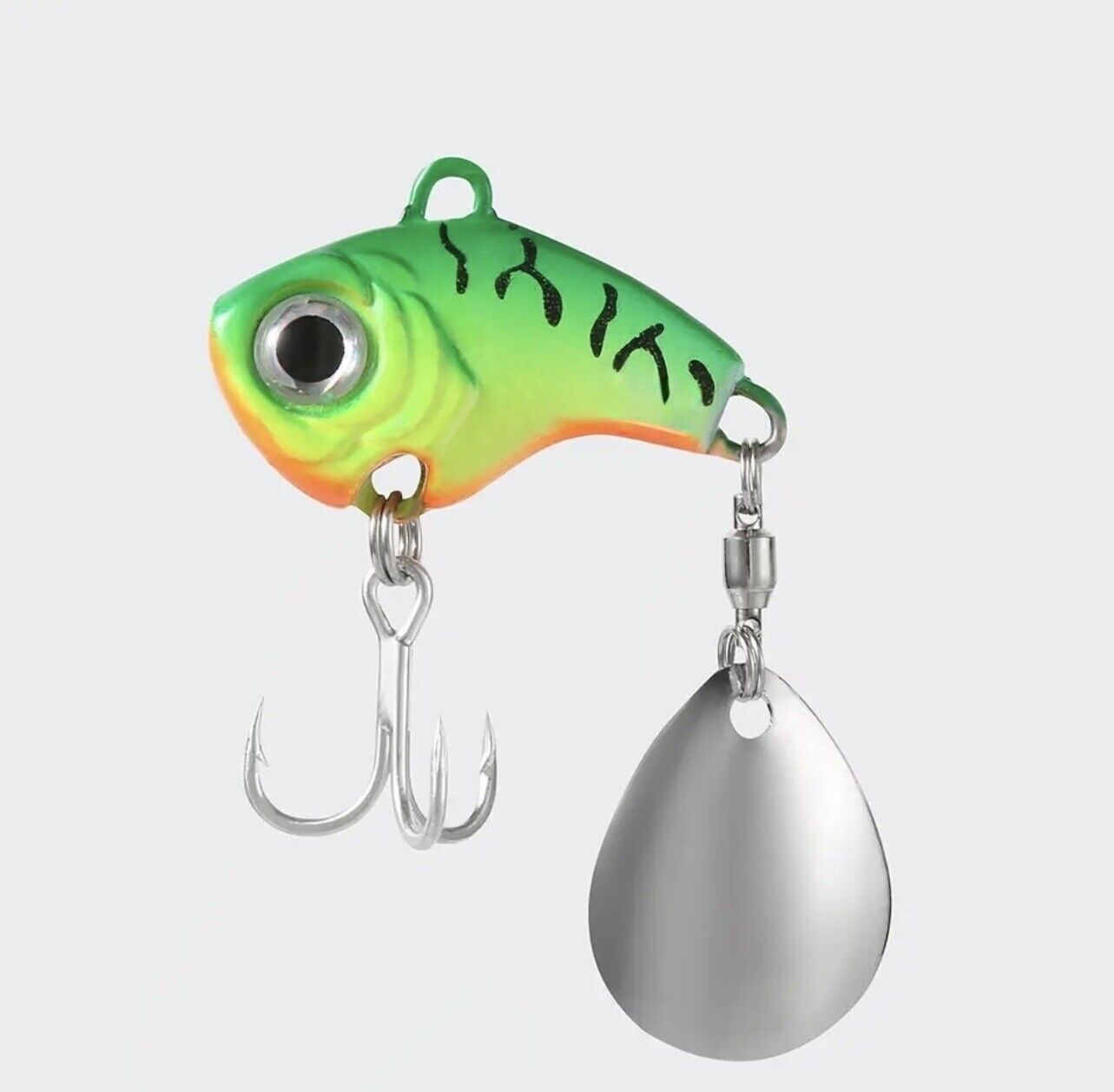Jig Spinner Set 5er mit Box & Spinnerblätter Raubfisch Köder für Barsch & Hecht