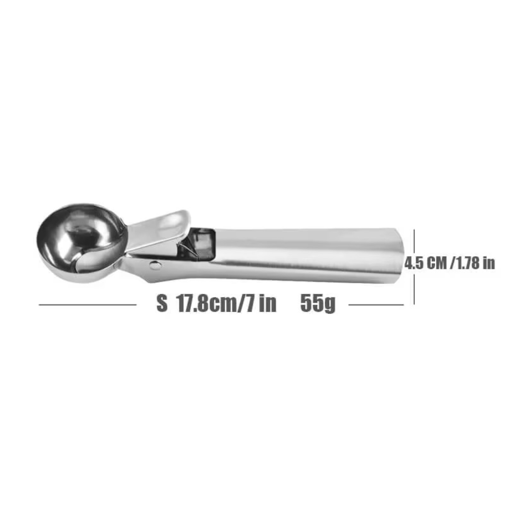 Edelstahl Eisportionierer 3er Set S/M/L Kugelformer Eis Löffel Küchenutensilien